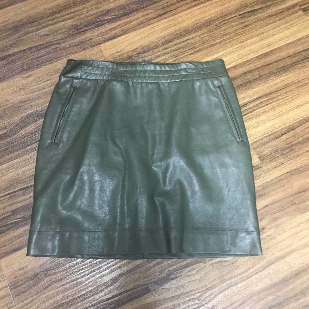 Leather like skirt